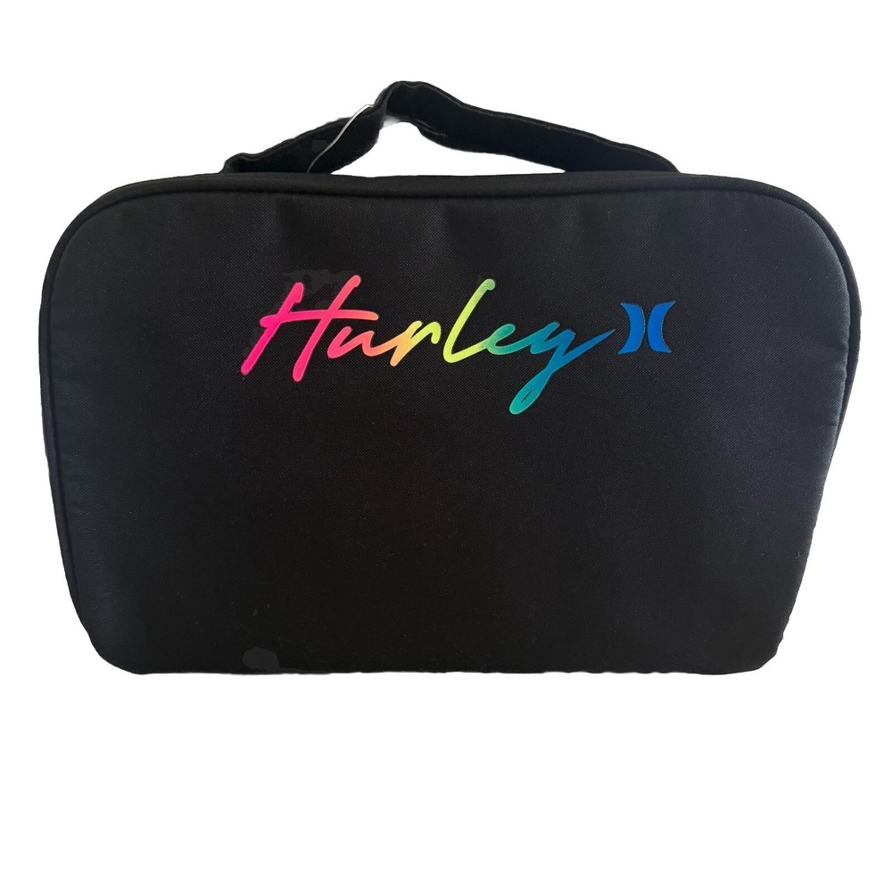 Hurley Cosmetic Rainbow‎ Travel Bag NWT